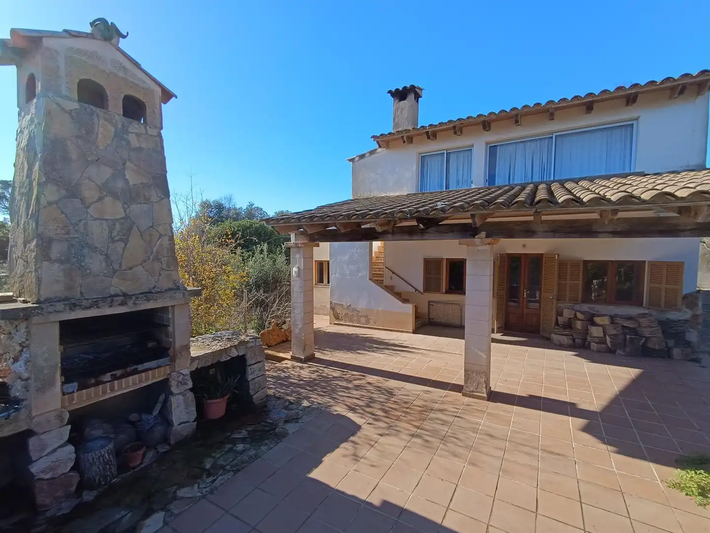 Vista exterior de Finca rústica en venta en Sant Llorenç des Cardassar con Calefacción, Jardín privado y Terraza