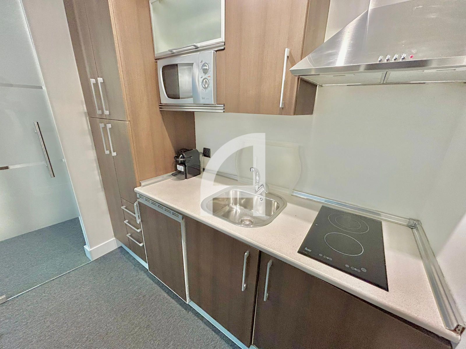 Kitchen of Flat to rent in  Madrid Capital  with Air Conditioner, Heating and Terrace