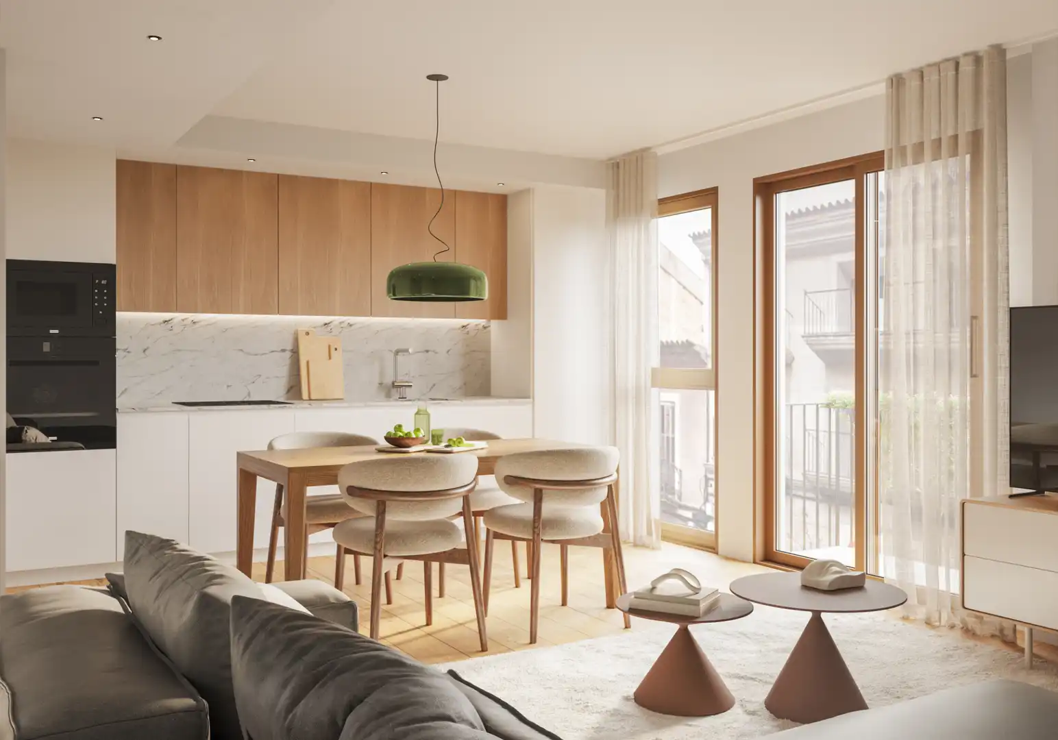 Living room of Duplexes for sale in Martorell  with Air Conditioner, Heating and Parquet flooring