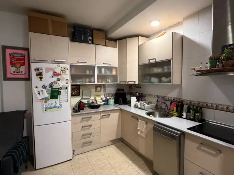 Cocina de Piso de alquiler en Málaga con Amueblado, Lavadora y TV