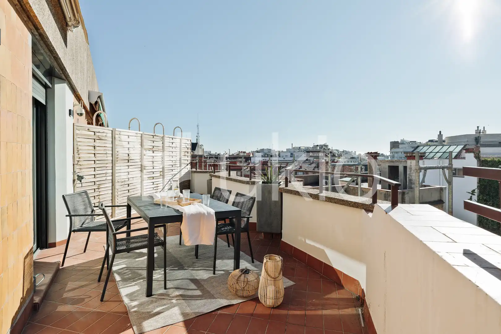 Terraza de Apartamento de alquiler en Barcelona con Aire acondicionado, Calefacción y Terraza