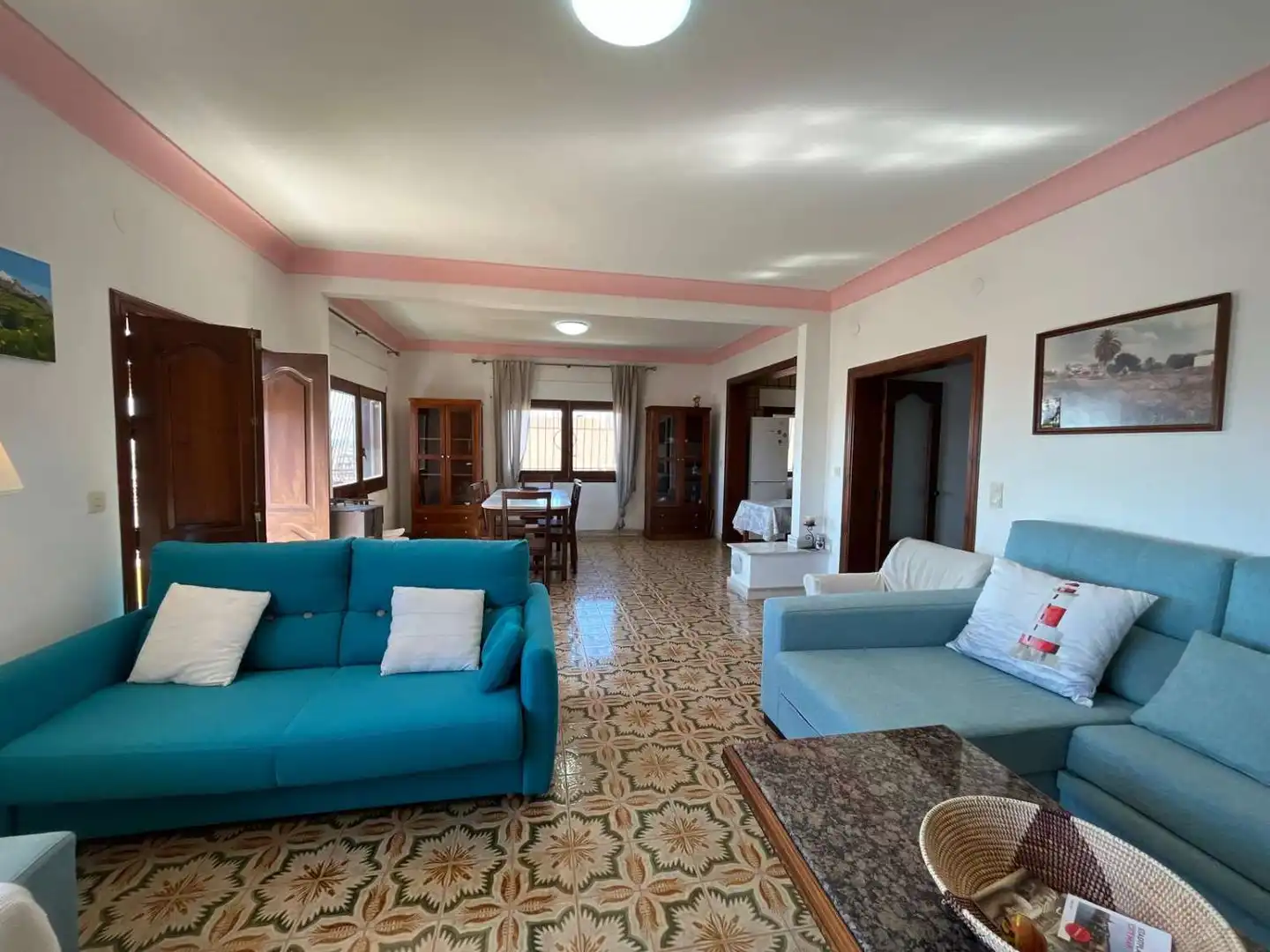 Sala d'estar de Apartament de lloguer en Cuevas del Almanzora amb Aire condicionat, Calefacció i Terrassa