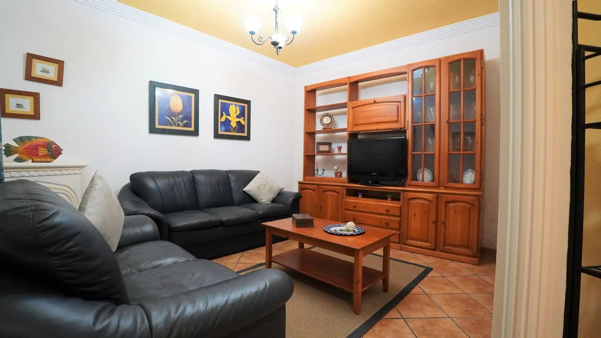 Sala d'estar de Pis en venda en Las Palmas de Gran Canaria amb Traster i Moblat