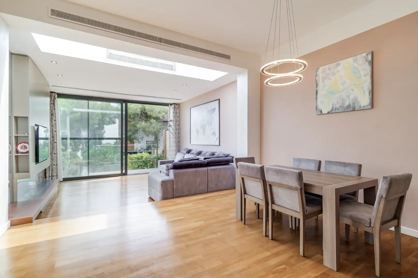 Comedor de Casa adosada en venta en Castelldefels con Aire acondicionado, Calefacción y Parquet