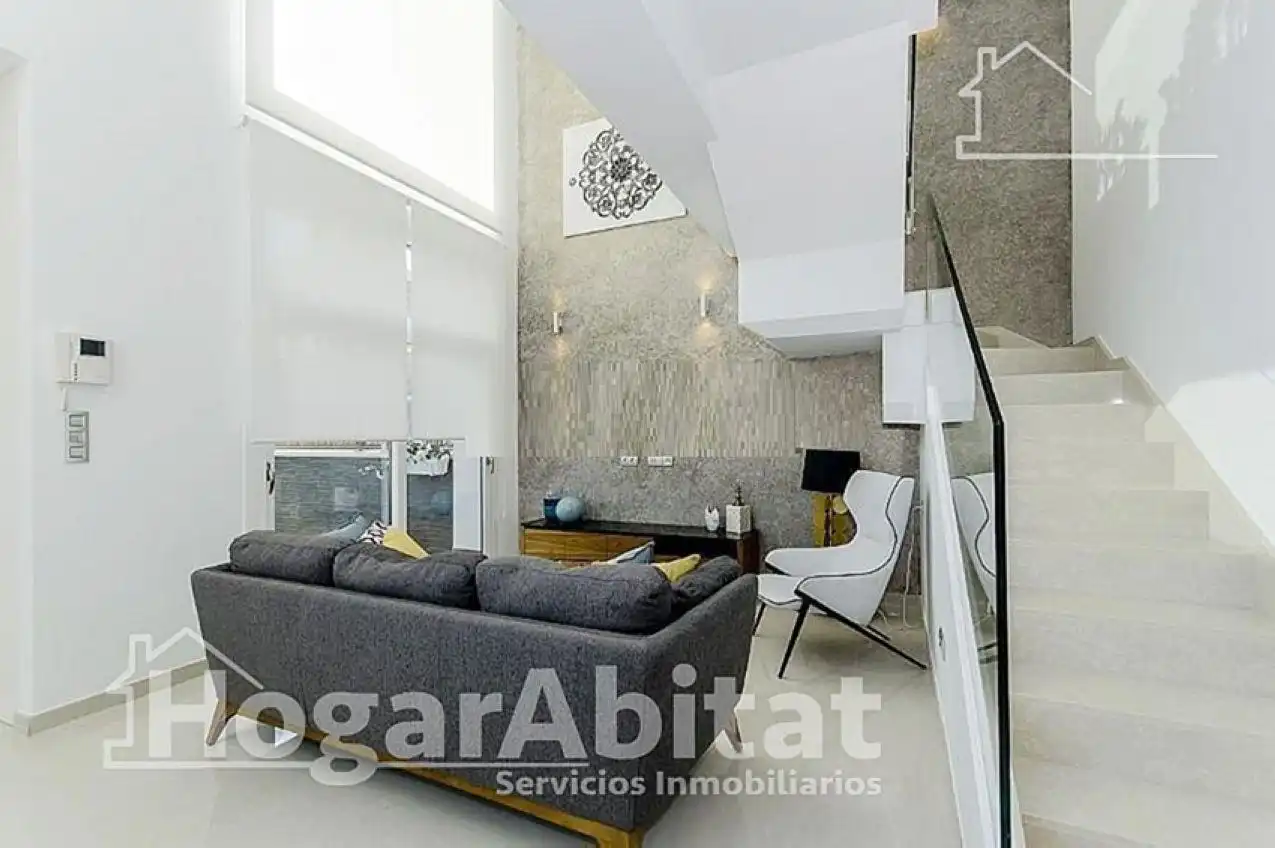 Living room of Houses for sale in Vera  with Parquet flooring, Terrace and Swimming Pool