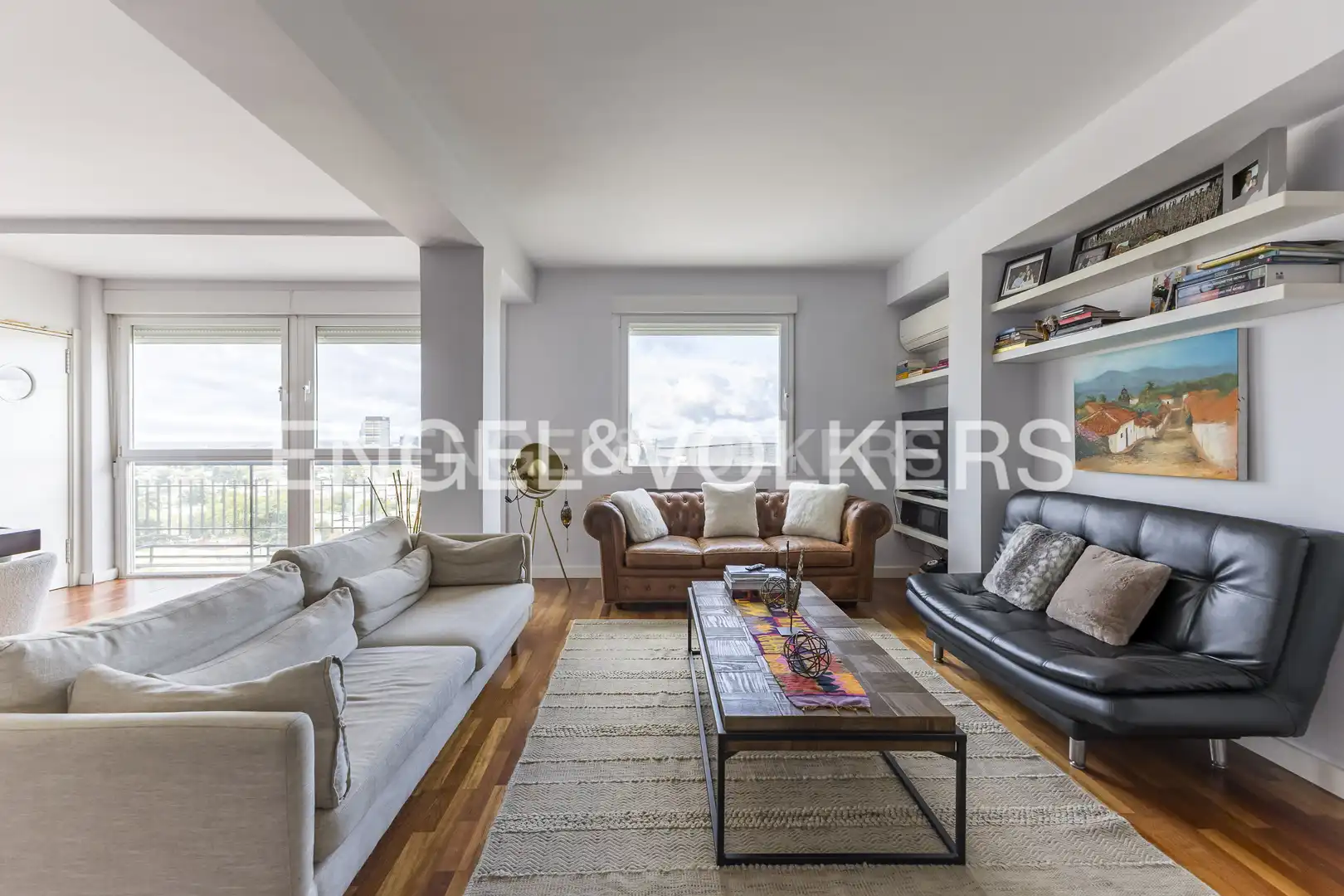 Living room of Attic for sale in Madrid  with Air Conditioner and Heating