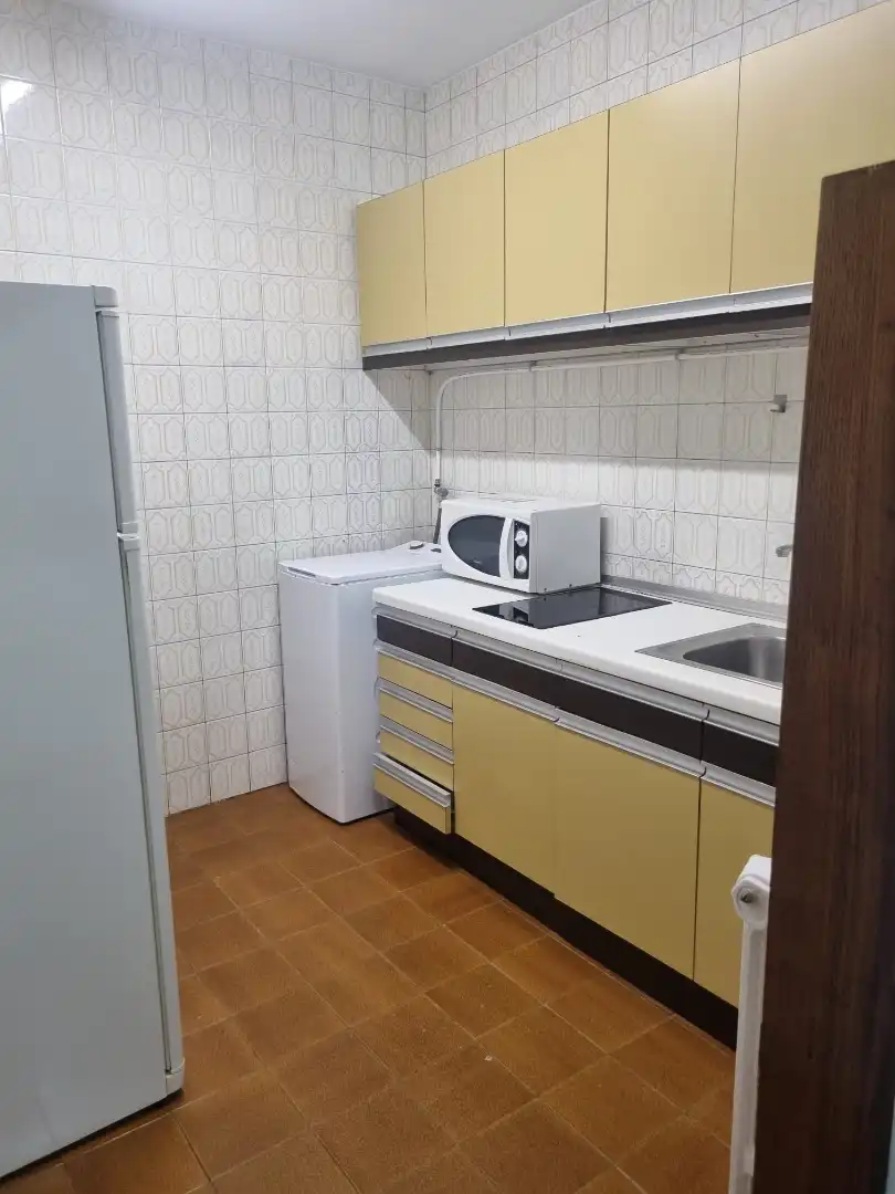 Kitchen of Apartments for rent in Santiago de Compostela   with Heating, Parquet flooring and Furnished