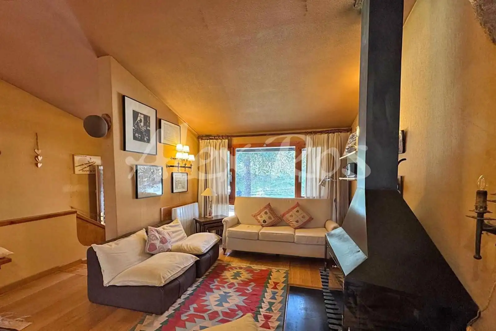 Sala d'estar de Casa o xalet en venda en Alp amb Calefacció