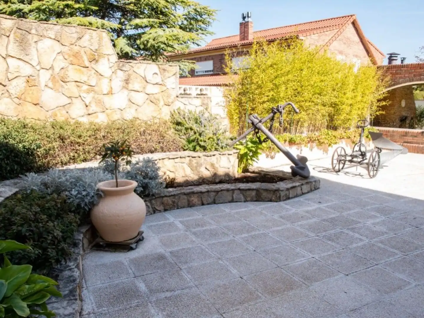 Terraza de Casa adosada en venta en Cuarte de Huerva con Aire acondicionado, Calefacción y Jardín privado