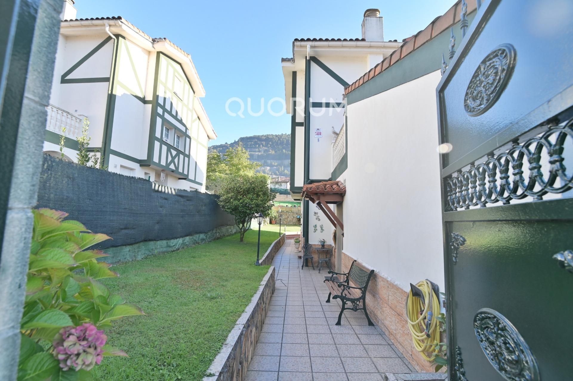 Exterior view of Single-family semi-detached for sale in Lemoa  with Heating and Terrace