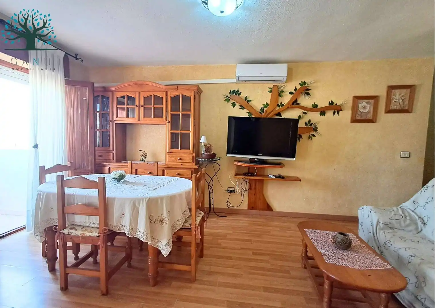 Sala de estar de Apartamento en venta en Mazarrón con Aire acondicionado, Terraza y Amueblado