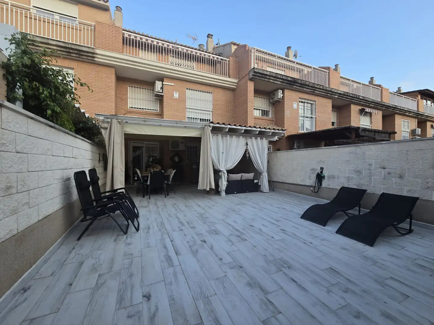 Terrace of Detached homes for sale in Castellón de la Plana / Castelló de la Plana  with Air Conditioner, Heating and Parquet flooring