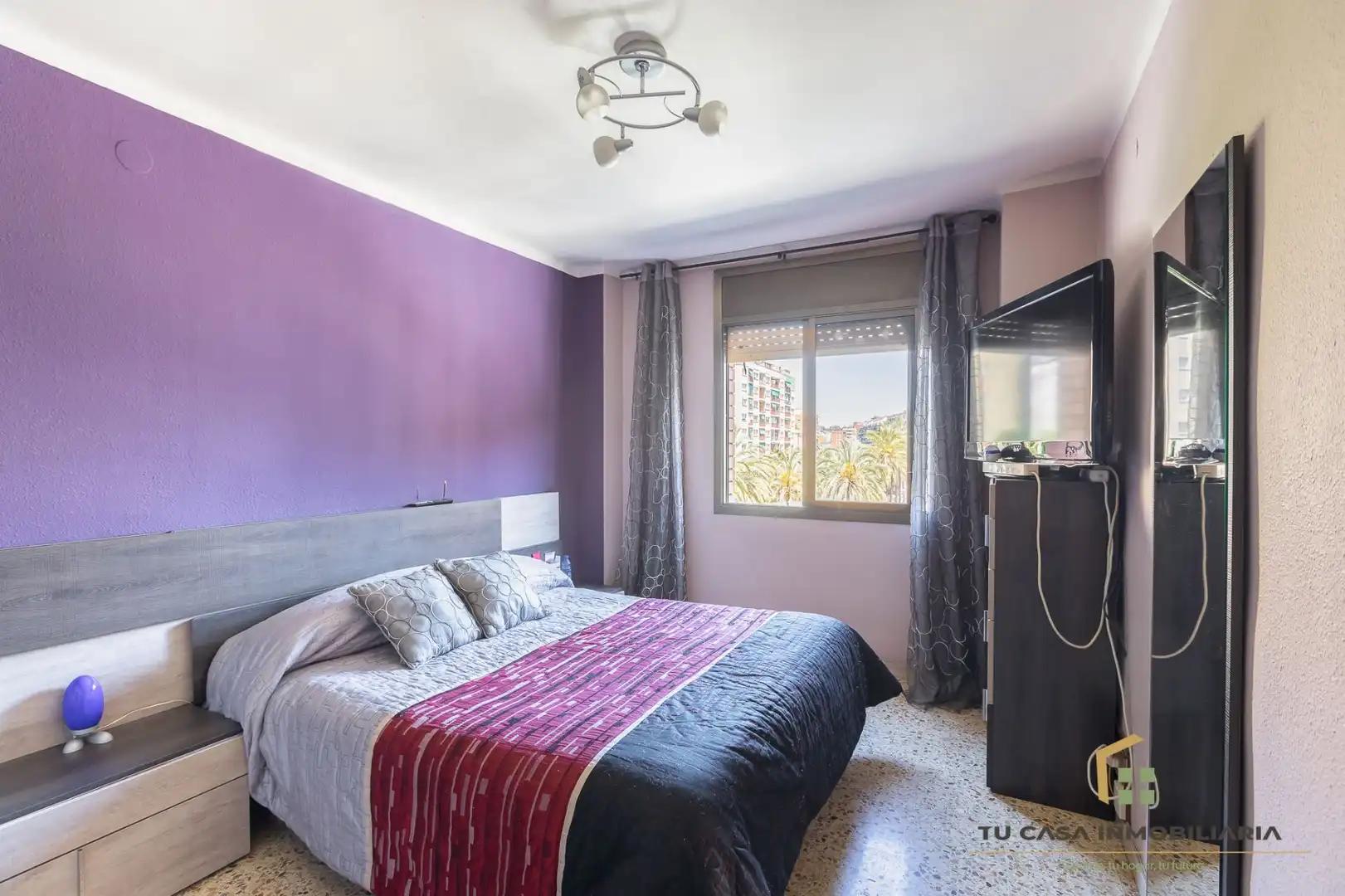 Schlafzimmer von Wohnung zum Verkauf in Badalona mit Klimaanlage, Heizung und Möbliert