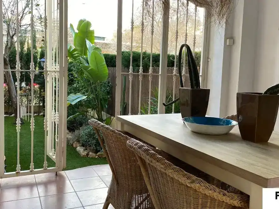 Terrasse von Wohnung zur Miete in Jávea / Xàbia mit Klimaanlage, Privatgarten und Schwimmbad