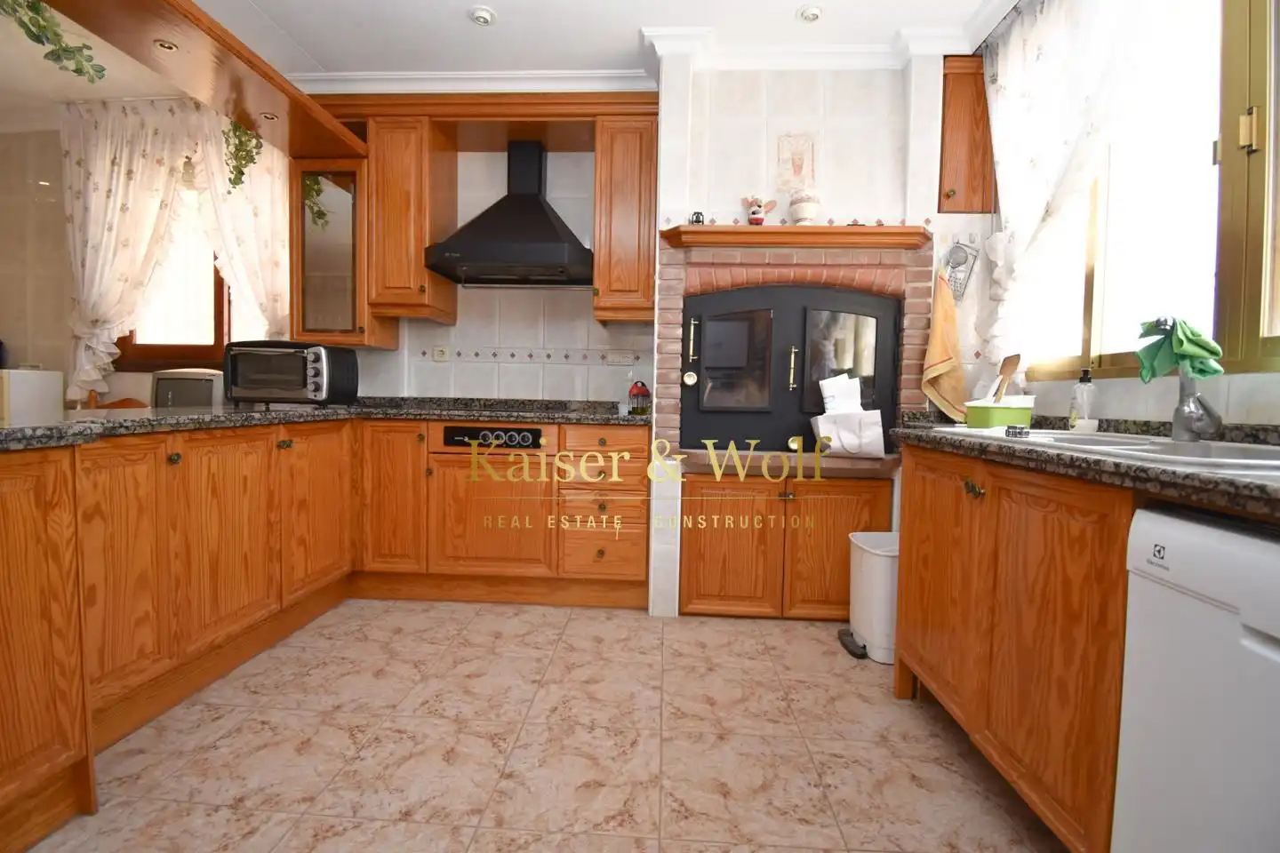 Cocina de Casa o chalet en venta en Crevillent con Aire acondicionado, Jardín privado y Terraza
