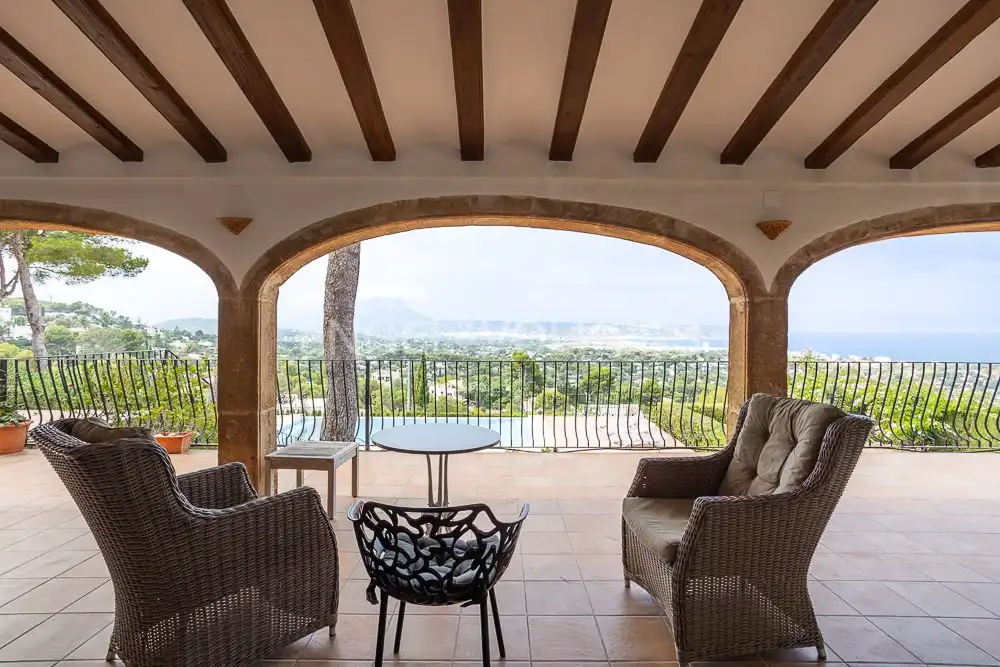 Terrassa de Finca rústica en venda en Jávea / Xàbia amb Calefacció, Jardí privat i Piscina