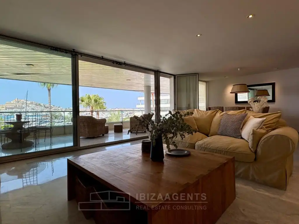 Sala de estar de Apartamento de alquiler en Eivissa con Aire acondicionado, Terraza y Amueblado