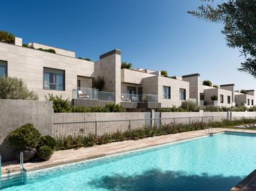 Adossat d'obra nova amb piscina en venda a Calle Emperador Nerón 4