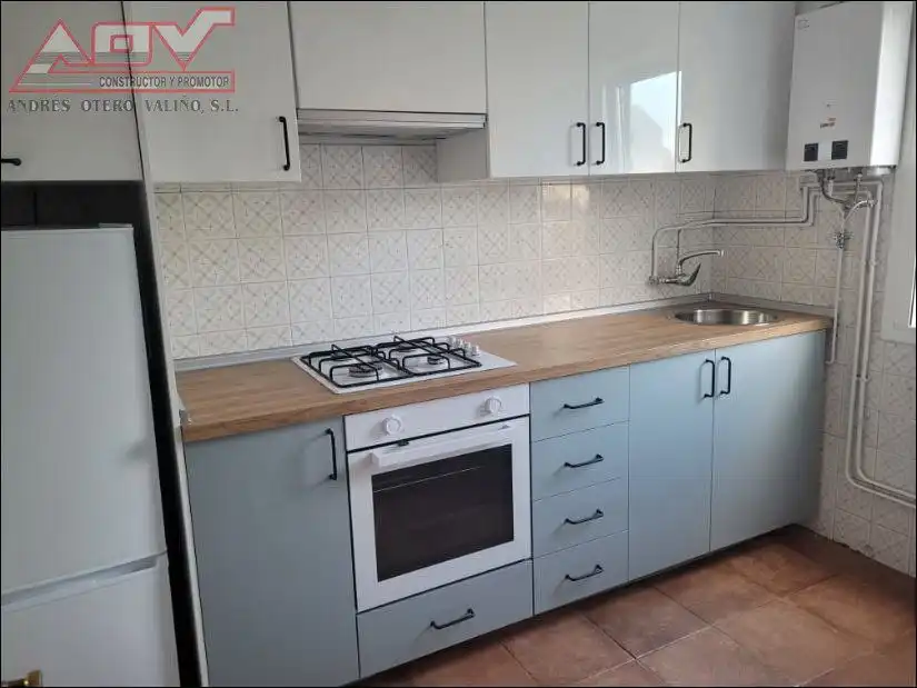 Kitchen of Flat for rent in Ferrol  with Air Conditioner and Heating
