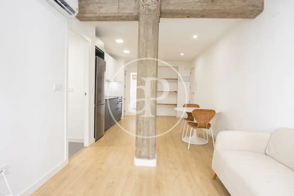 Wohnzimmer von Wohnung zur Miete in Valencia mit Klimaanlage, Heizung und Terrasse