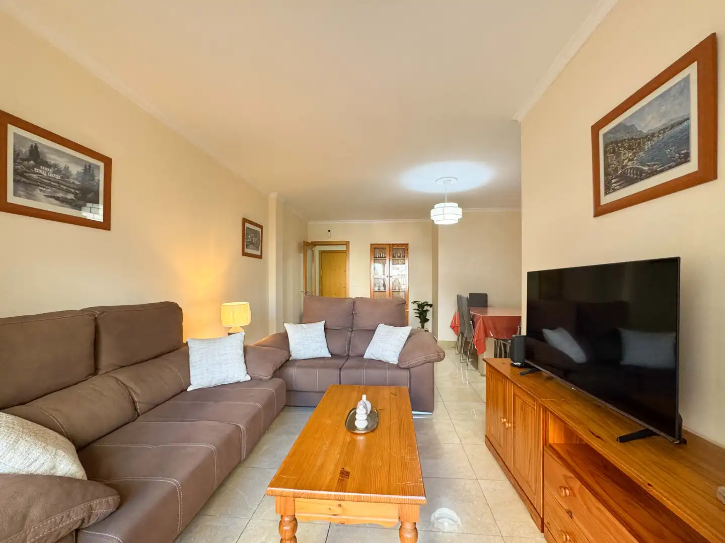 Living room of Flat for rent in Dénia  with Air Conditioner, Terrace and Furnished