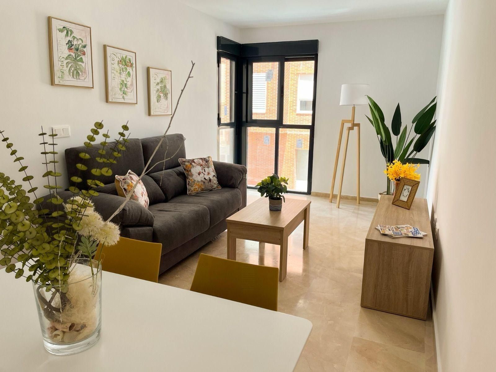 Living room of Flat for sale in Elche / Elx  with Air Conditioner and Furnished