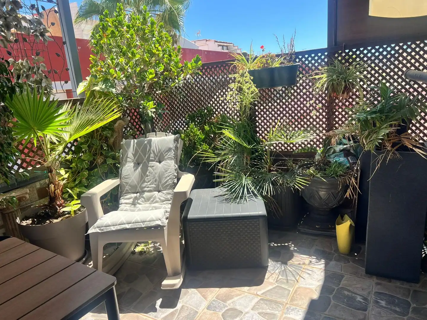 Terrasse von Einfamilien-Reihenhaus zum Verkauf in San Bartolomé de Tirajana mit Klimaanlage, Terrasse und Abstellraum