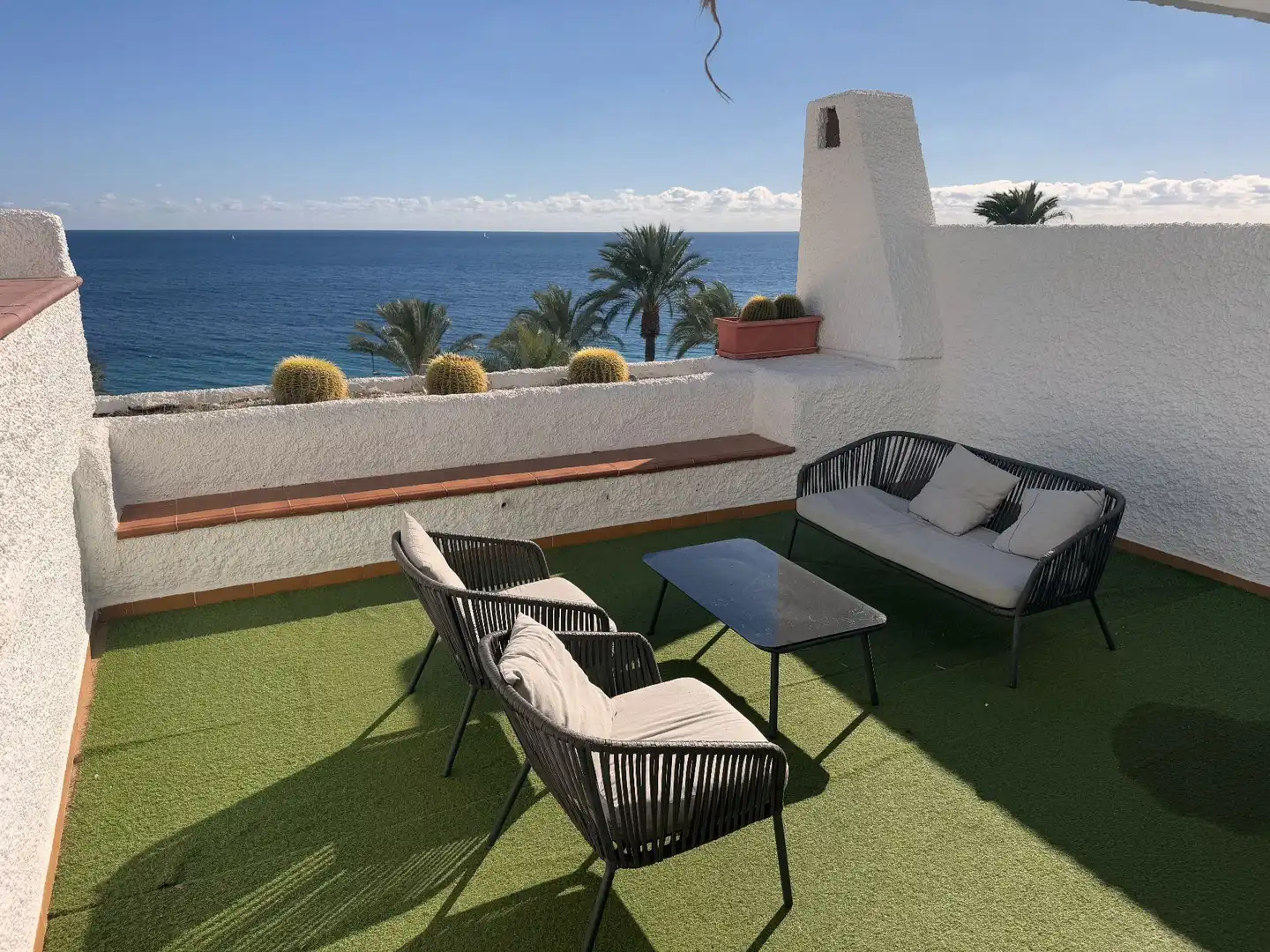 Terrace of Flat for sale in Roquetas de Mar  with Air Conditioner, Terrace and Community pool