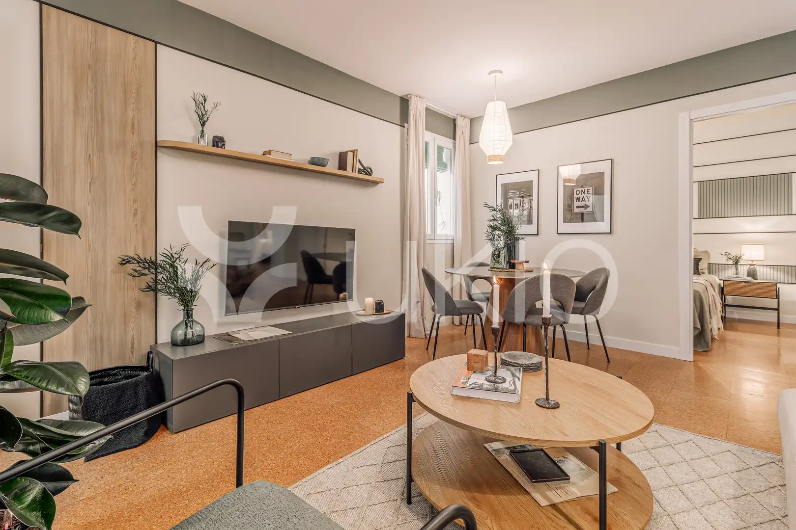 Wohnzimmer von Wohnungen zur Miete in Madrid mit Klimaanlage, Heizung und Möbliert