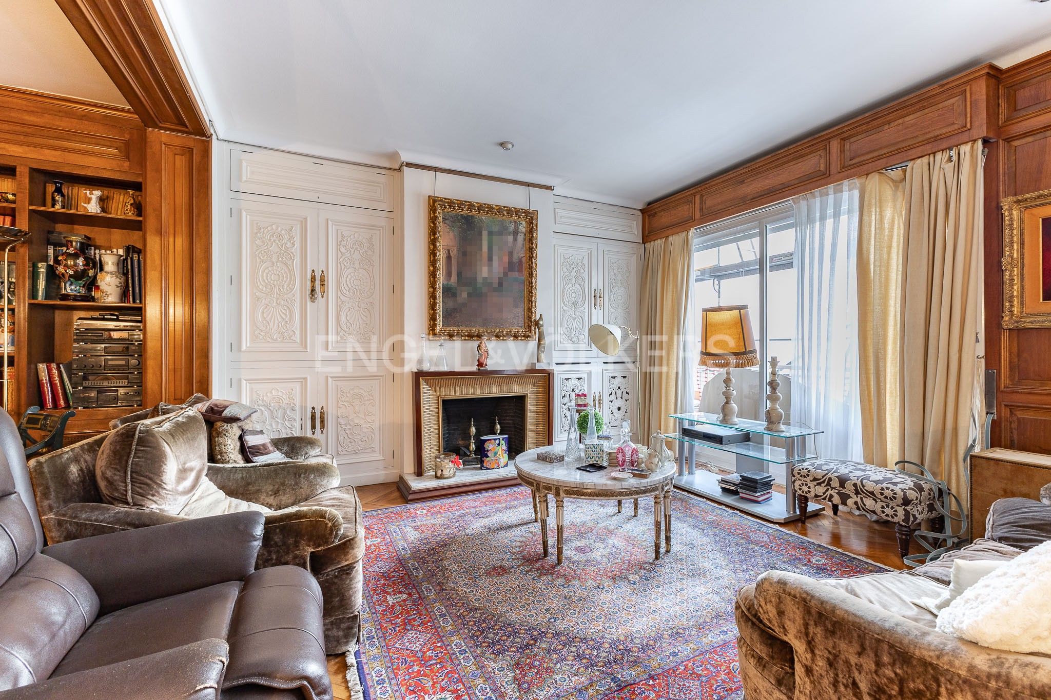Living room of Apartment for sale in  Barcelona Capital  with Air Conditioner, Heating and Parquet flooring