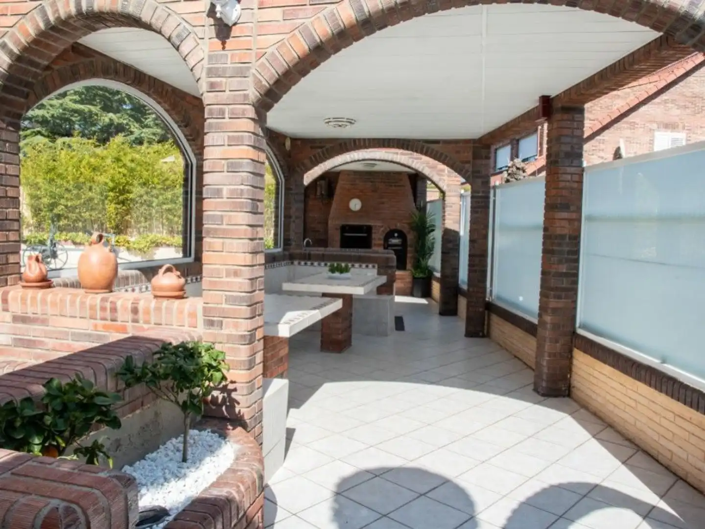 Terraza de Casa adosada en venta en Cuarte de Huerva con Aire acondicionado, Calefacción y Jardín privado