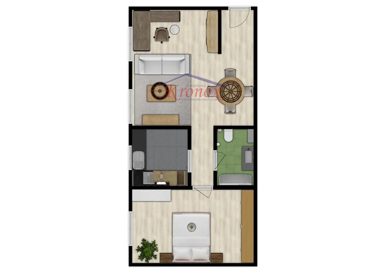 Bedroom of Flat for sale in  Madrid Capital  with Air Conditioner and Heating