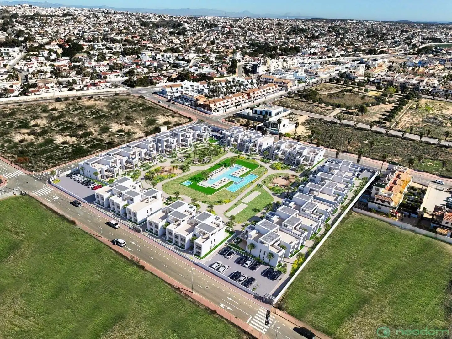 Exterior view of Houses for sale in Rojales  with Air Conditioner, Terrace and Swimming Pool
