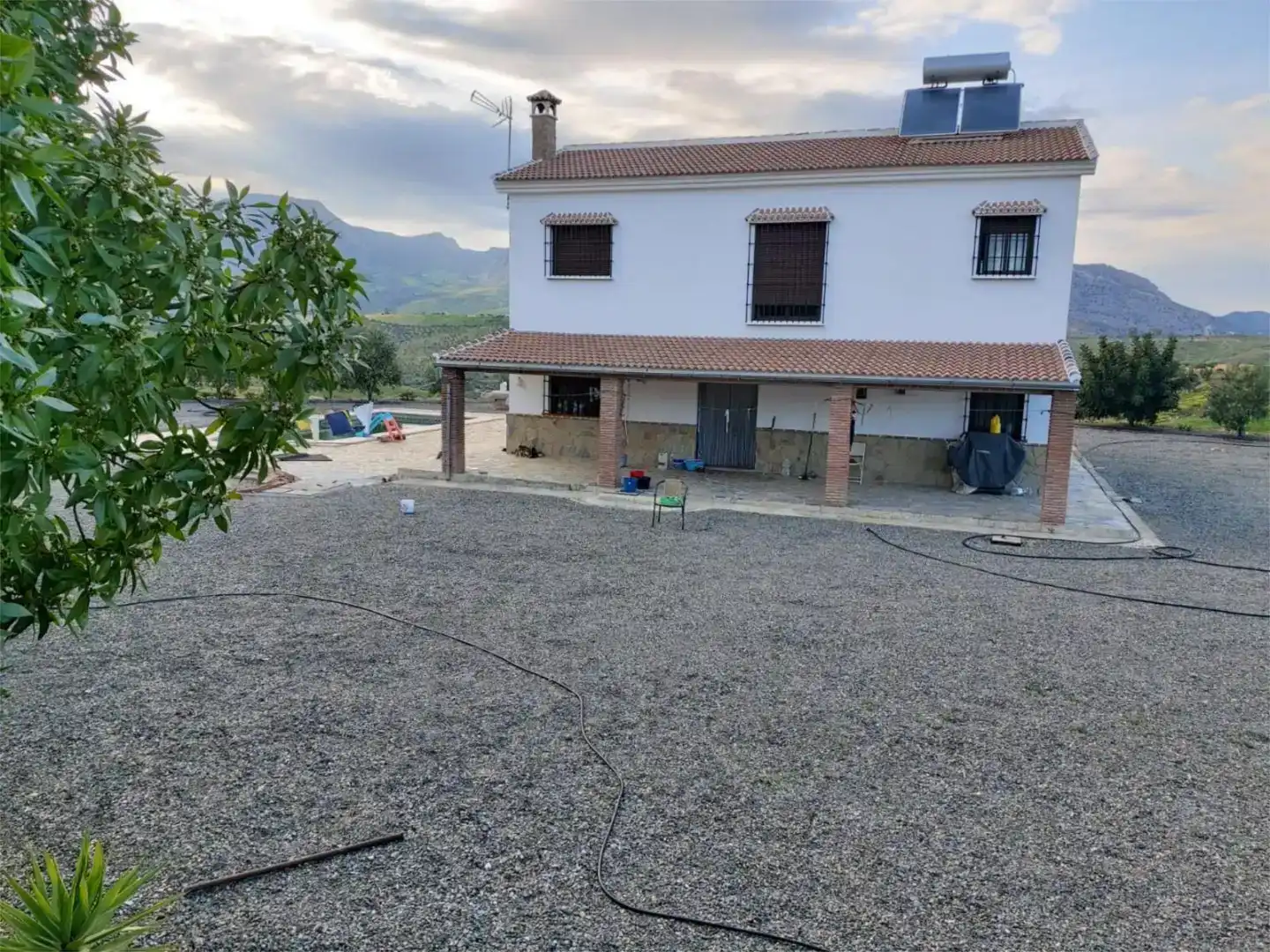 Jardí de Finca rústica en venda en Valle de Abdalajís amb Aire condicionat i Piscina