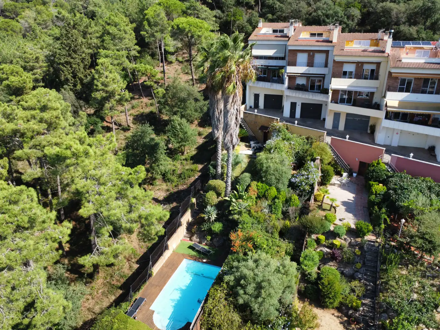 Jardí de Casa adosada en venda en Blanes amb Aire condicionat, Calefacció i Jardí privat