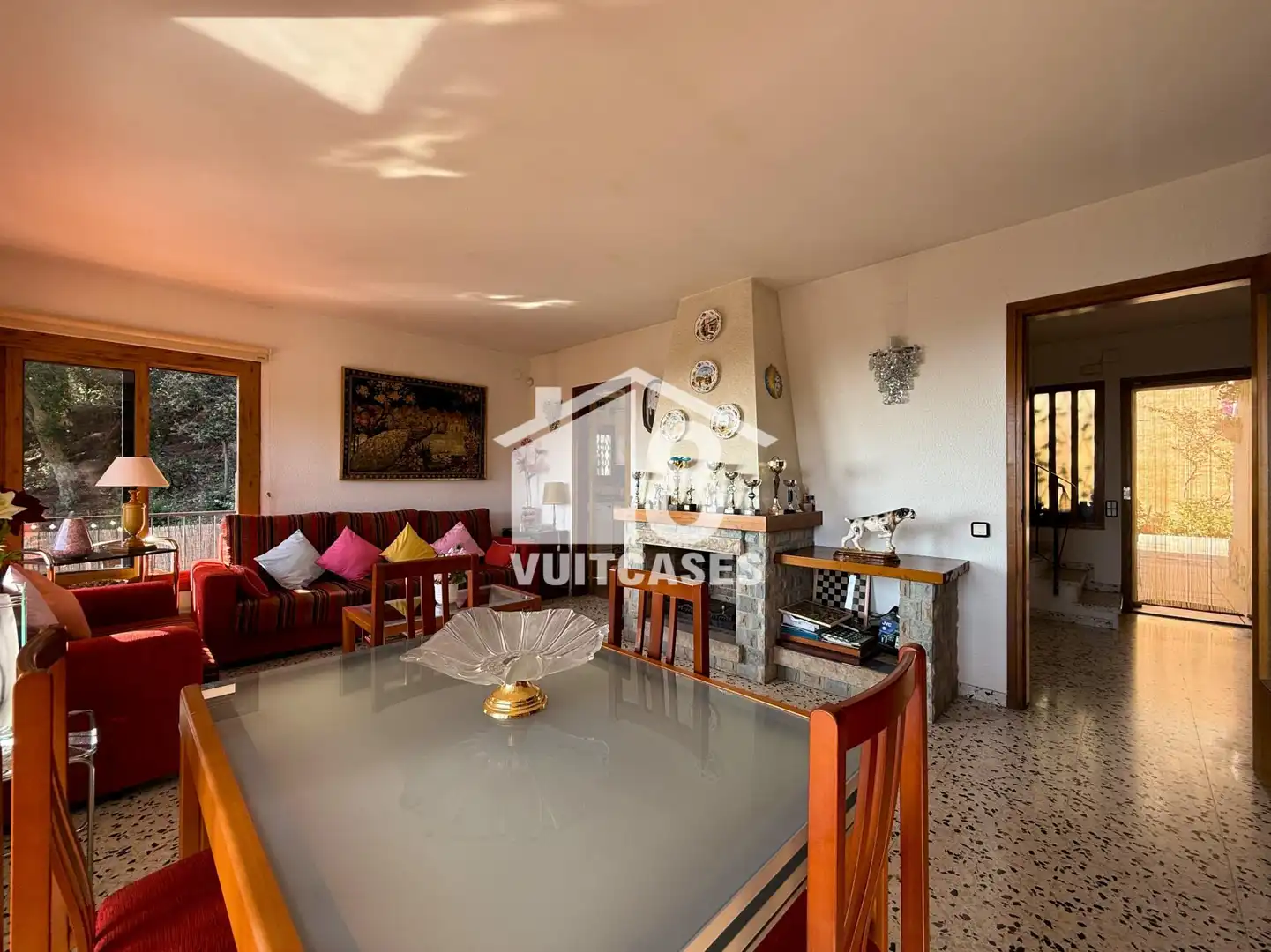 Sala d'estar de Casa o xalet en venda en Arenys de Munt amb Calefacció, Terrassa i Traster