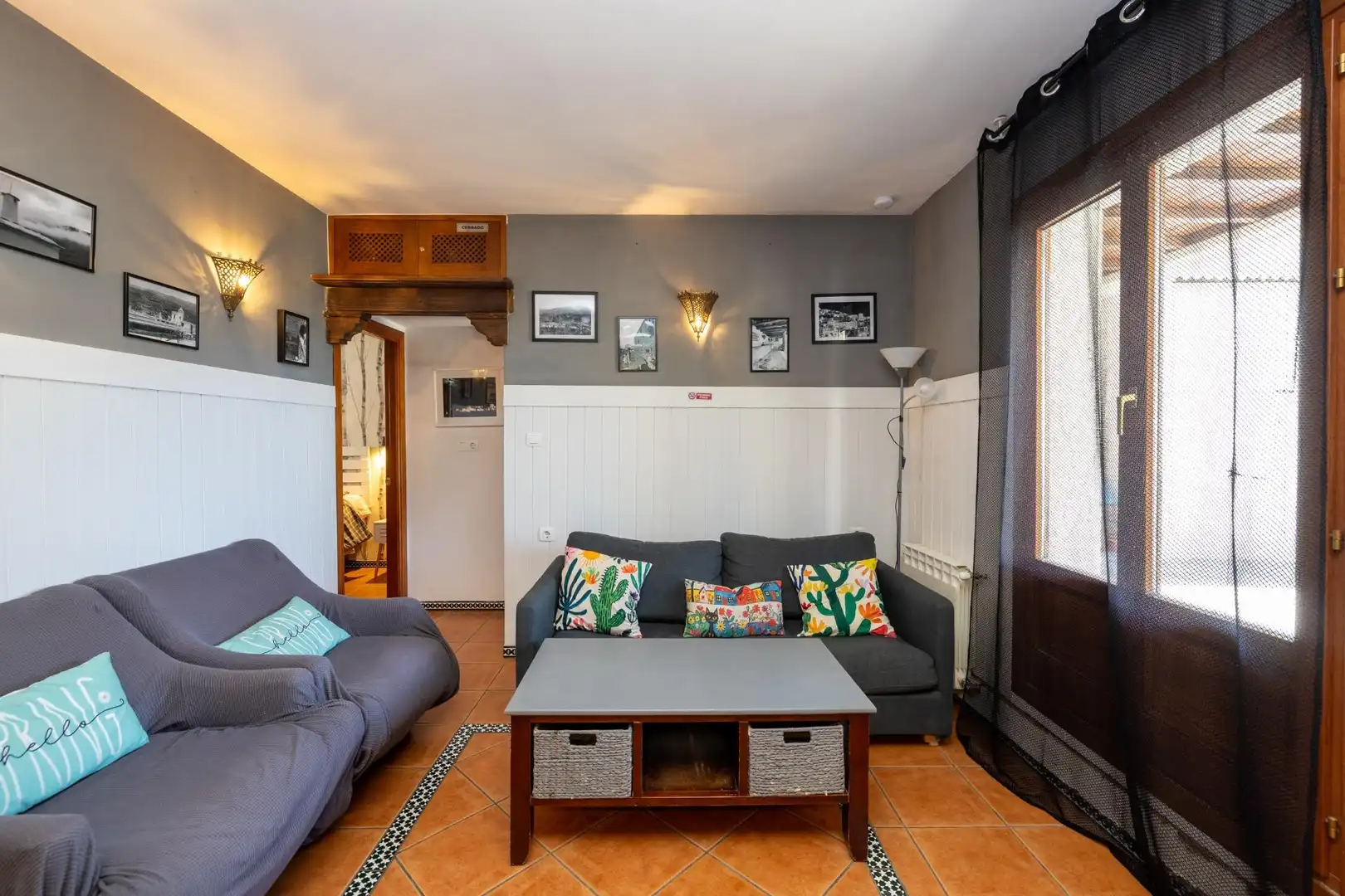 Living room of Flat for sale in Trevélez  with Heating, Terrace and Furnished