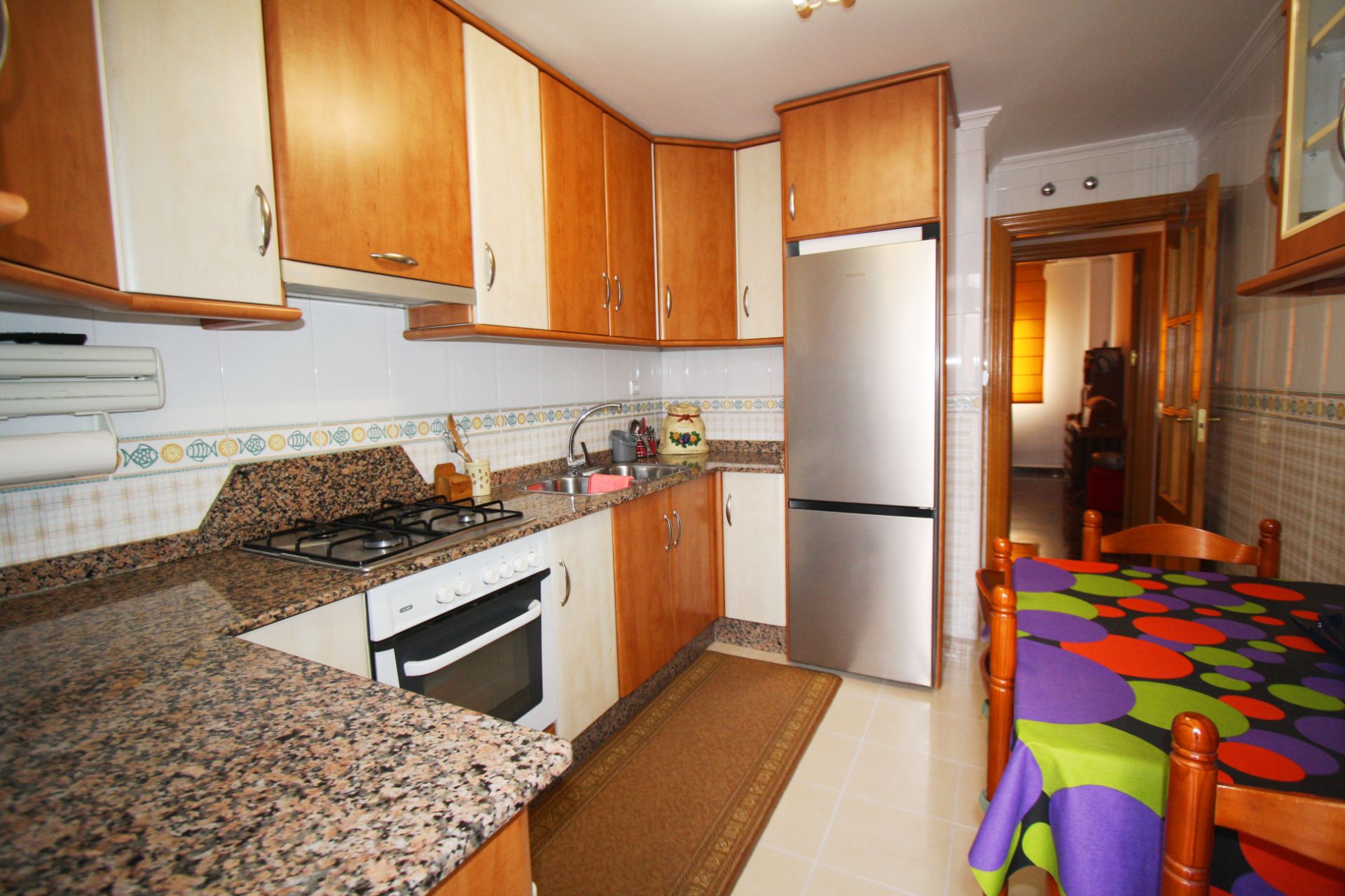 Kitchen of Flat for sale in  Albacete Capital  with Air Conditioner, Storage room and Furnished