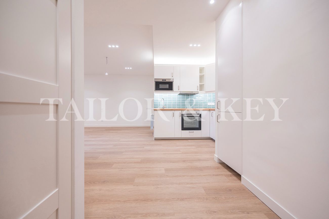 Kitchen of Flat to rent in  Madrid Capital  with Air Conditioner