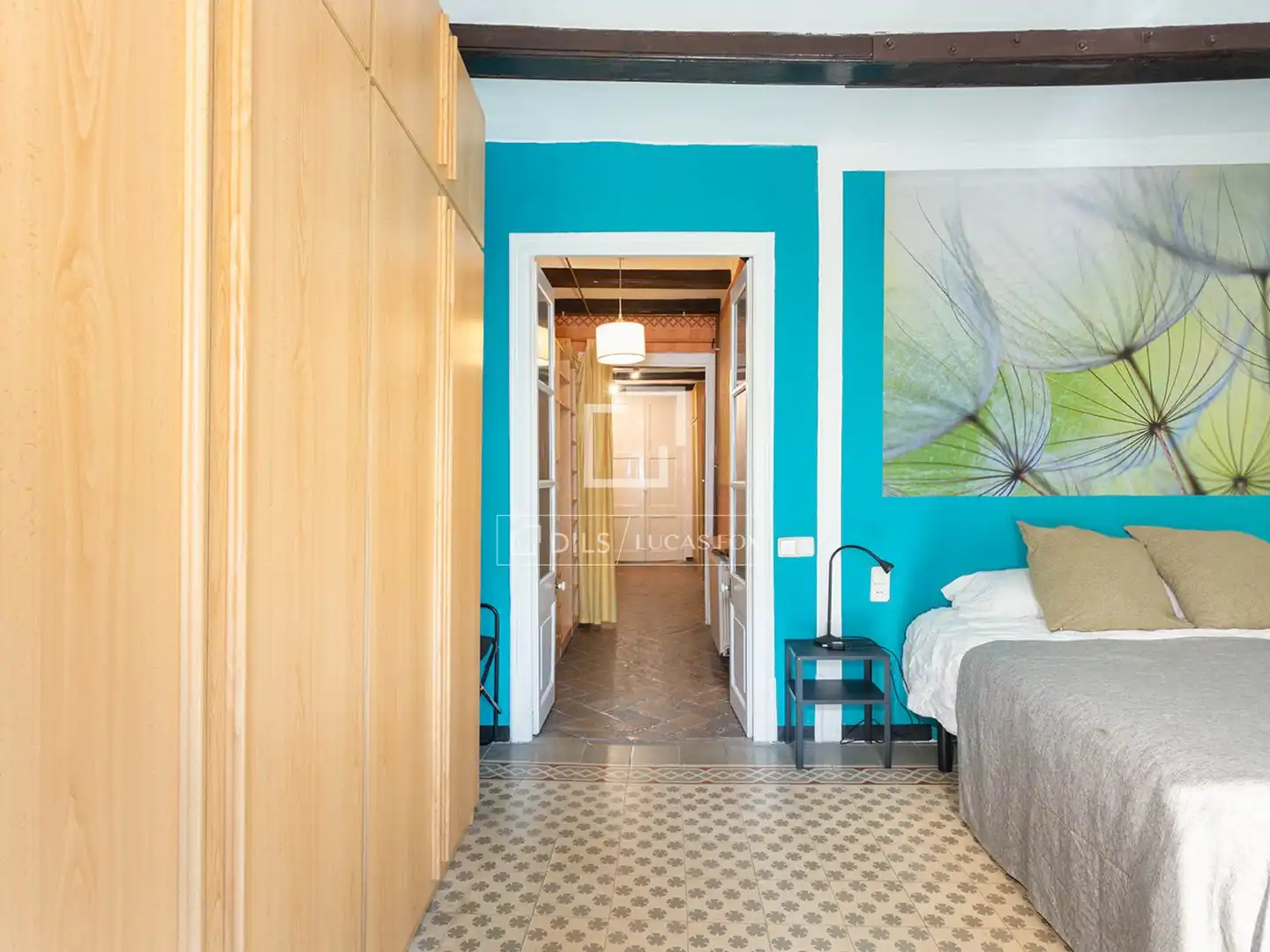 Bedroom of Flat for sale in Barcelona  with Air Conditioner, Terrace and Balcony
