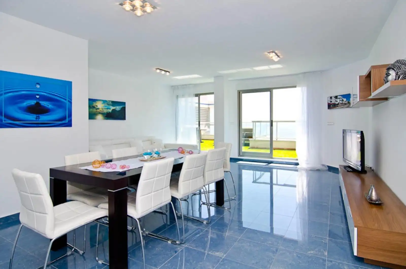 Dining room of Attic for sale in Calpe / Calp  with Air Conditioner, Terrace and Furnished
