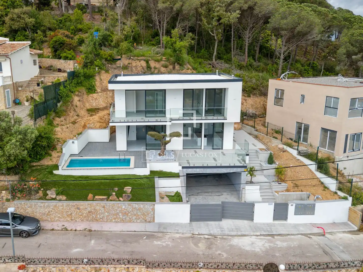 Exterior view of Houses for sale in Lloret de Mar  with Air Conditioner, Heating and Private garden
