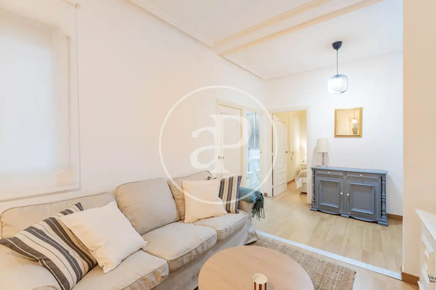 Living room of Flat for rent in Madrid  with Heating and Furnished