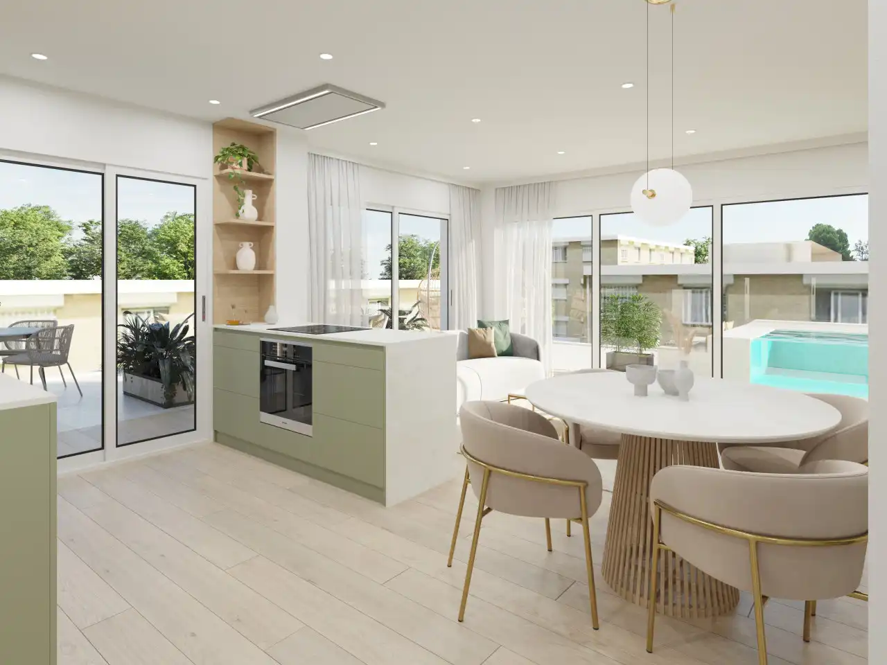 Penthouse with pool for sale in Guardamar Playa, imagen 3