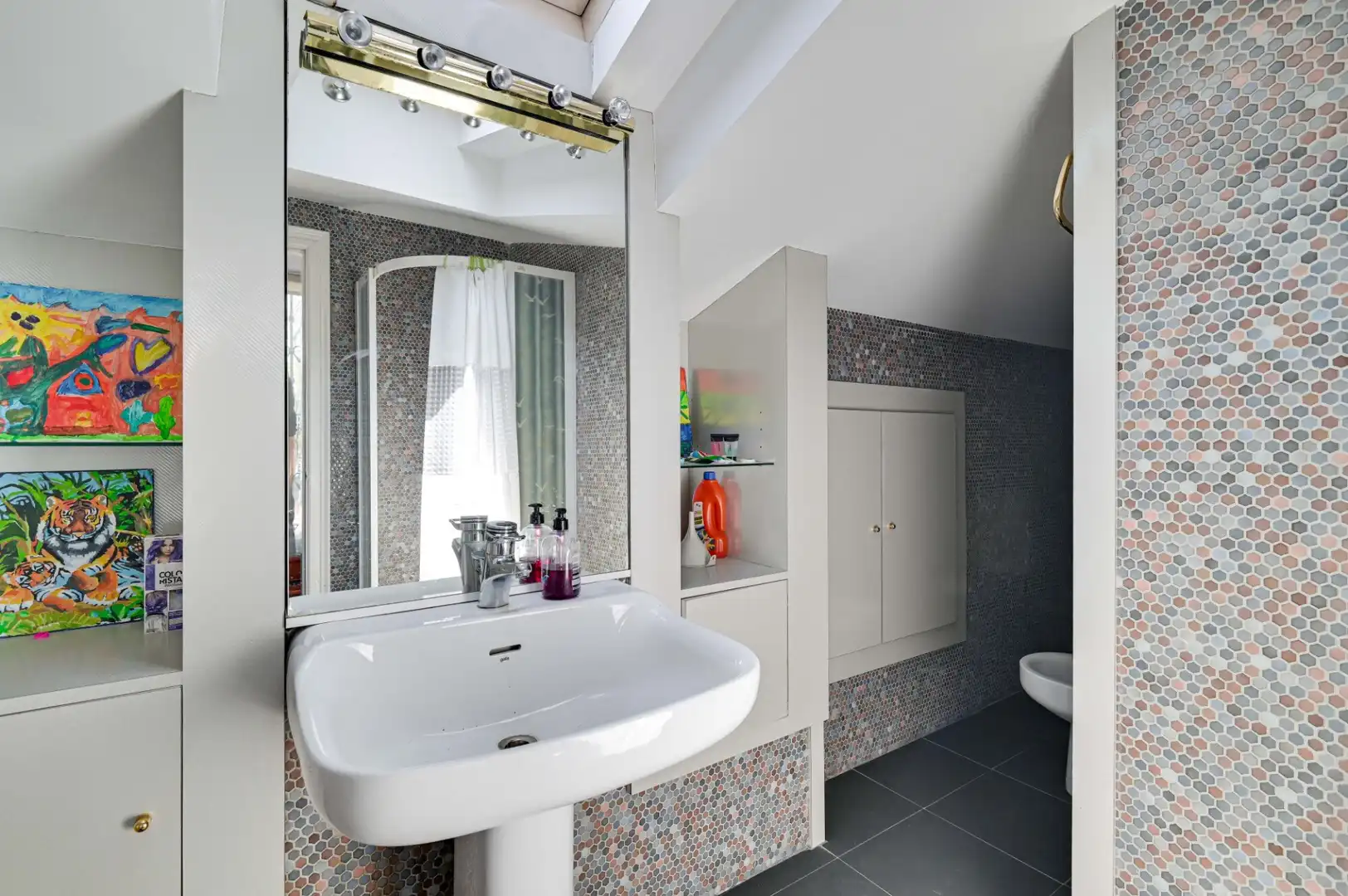 Baño de Casa adosada en venta en Lloret de Mar con Aire acondicionado, Calefacción y Amueblado