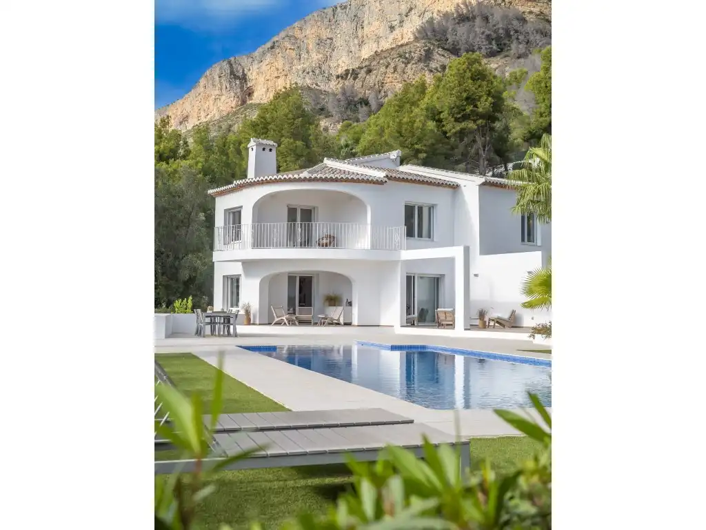Exterior view of Houses for sale in Jávea / Xàbia  with Air Conditioner, Terrace and Swimming Pool