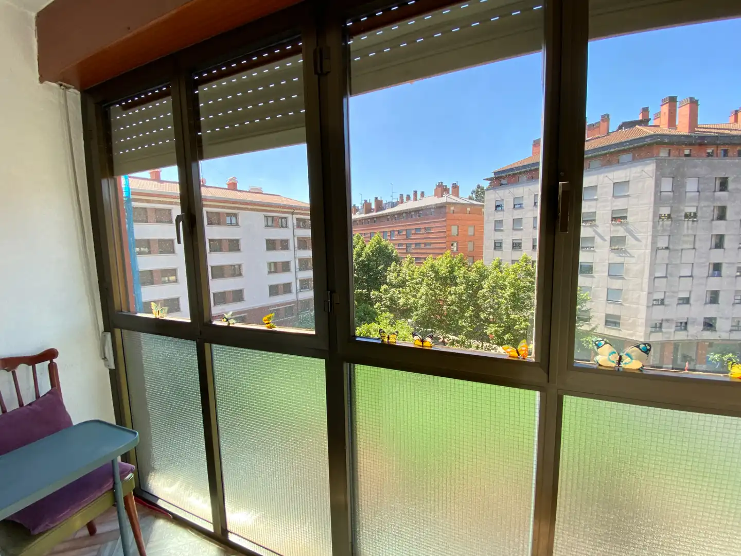 Vista exterior de Pis en venda en Bilbao  amb Calefacció, Moblat i Balcó