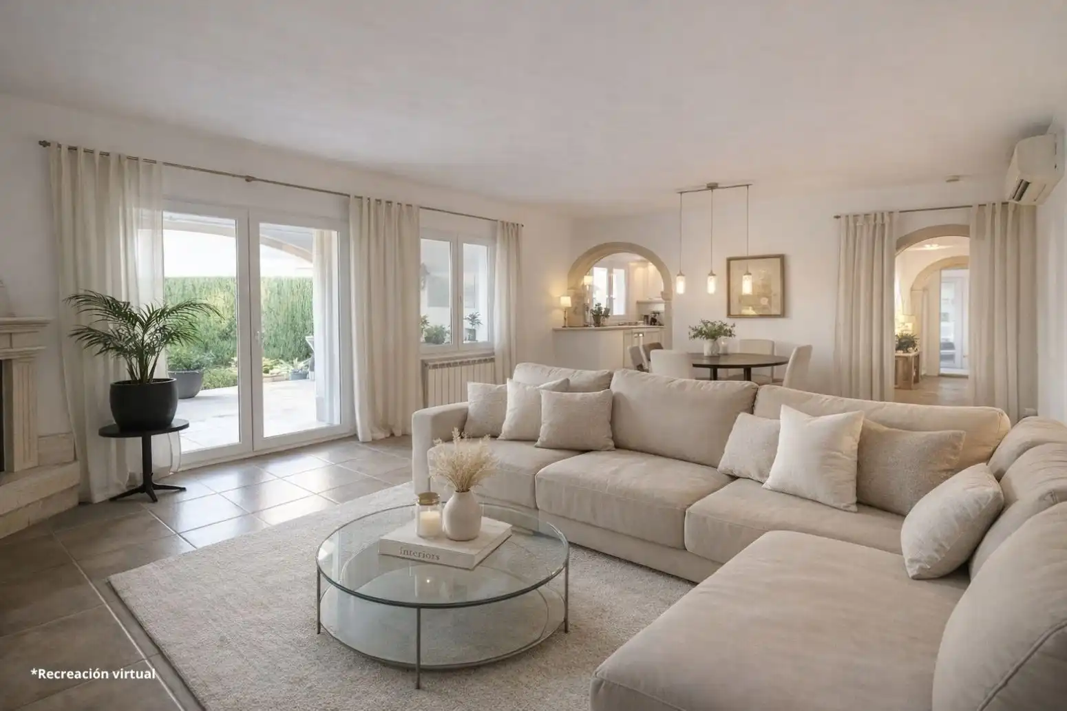 Sala de estar de Casa o chalet en venta en Dénia con Jardín privado, Terraza y Piscina