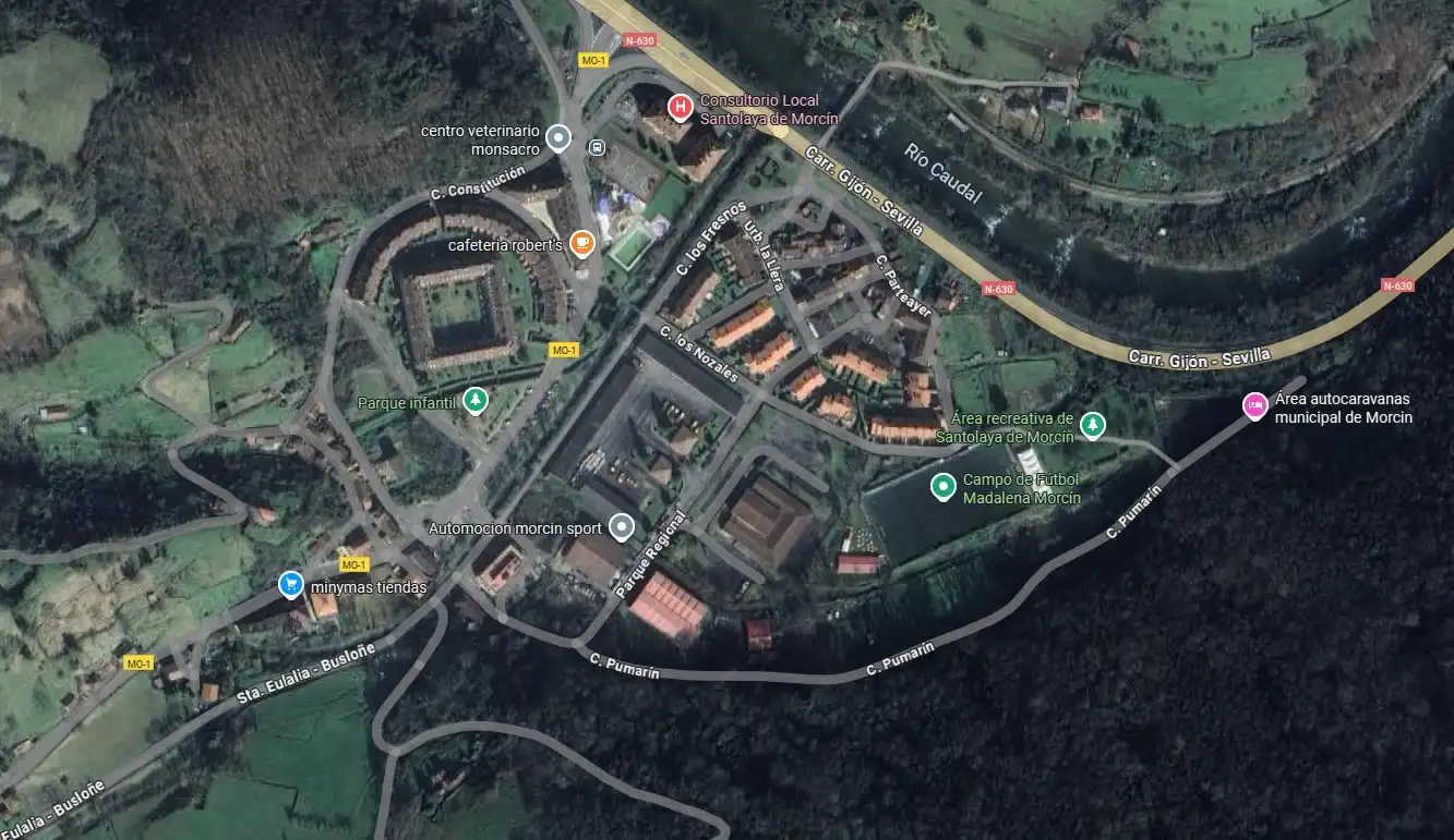 Vista exterior de Residencial en venta en Morcín