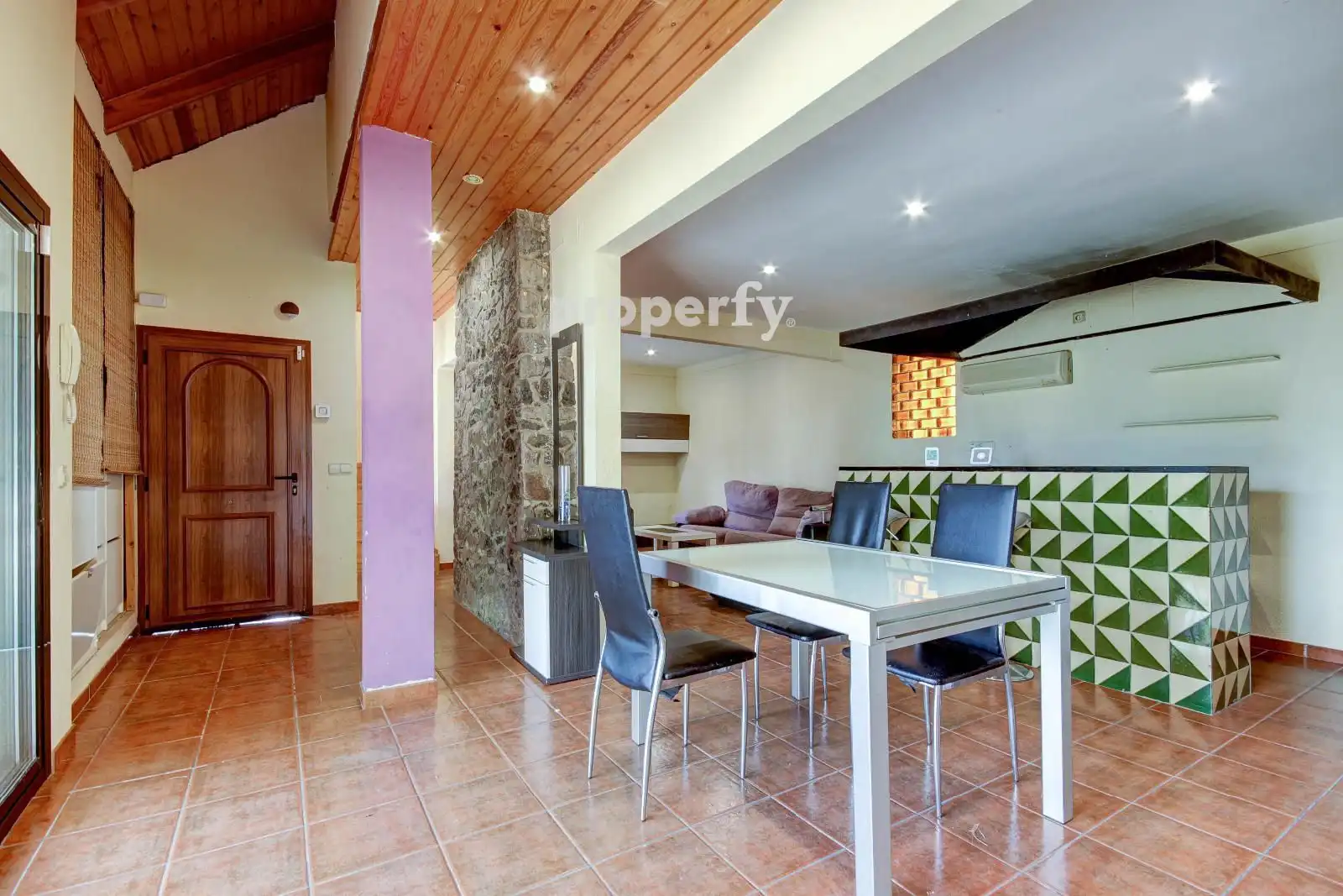 Dining room of Houses for sale in Caldes de Malavella  with Heating, Private garden and Parquet flooring